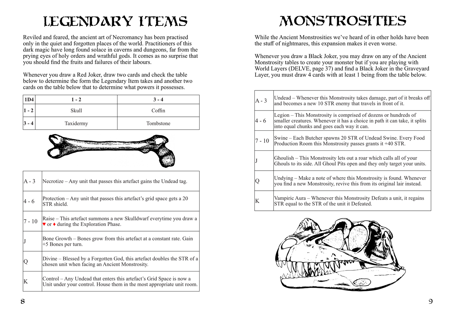 DELVE: Necromancy Expansion