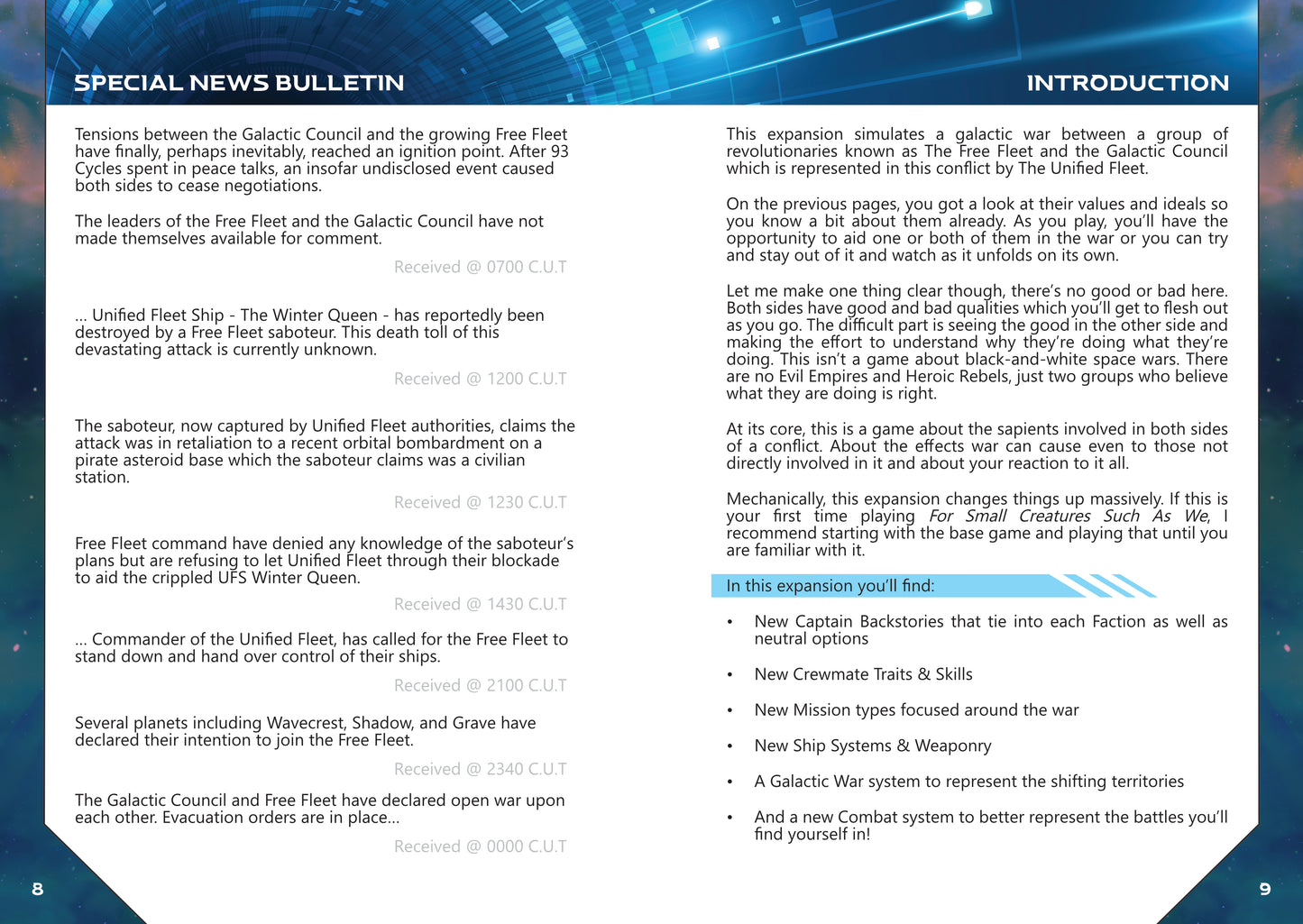 For Small Creatures Such As We - War! Expansion