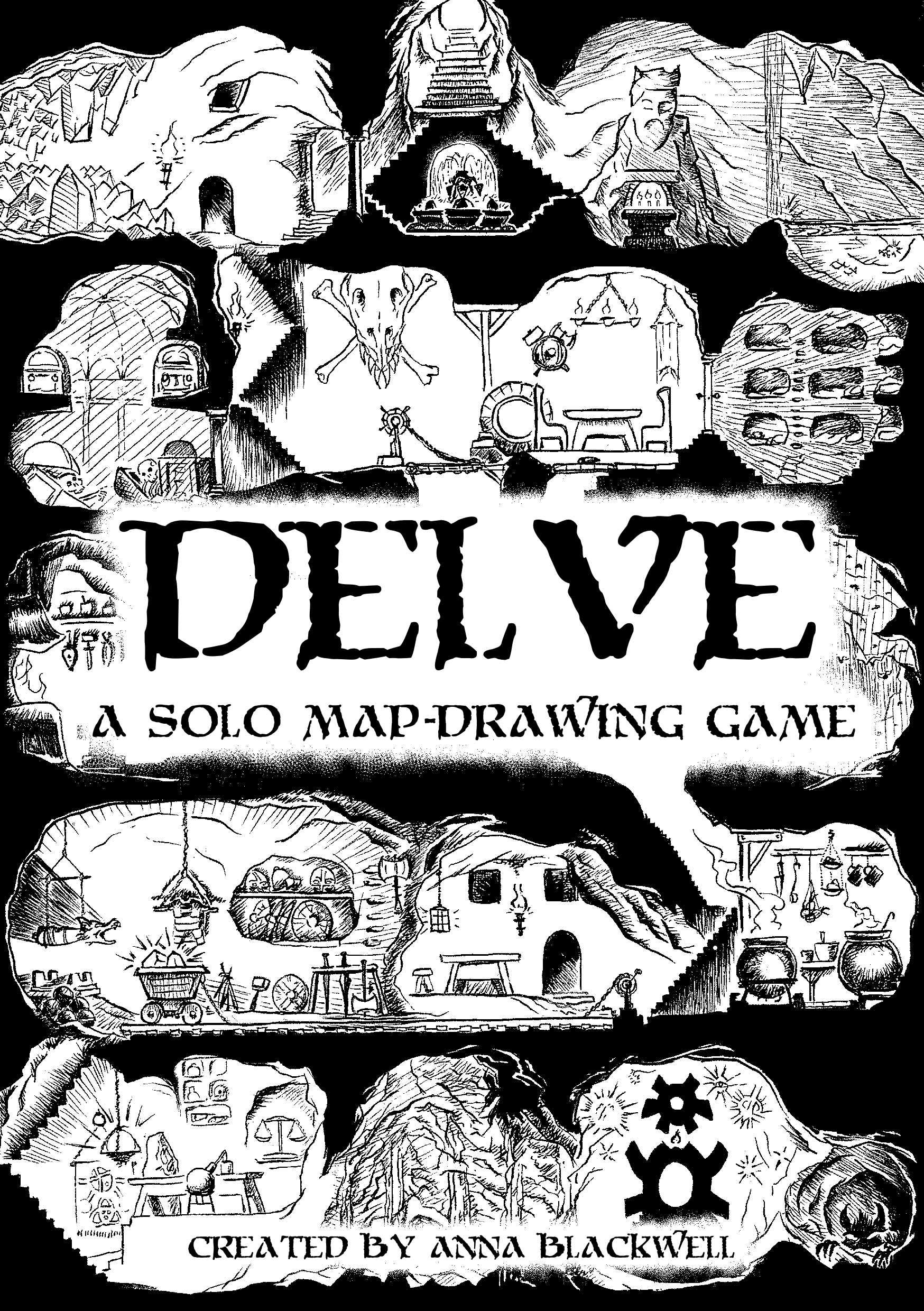 DELVE A Solo Map Drawing Game blackwellwriter
